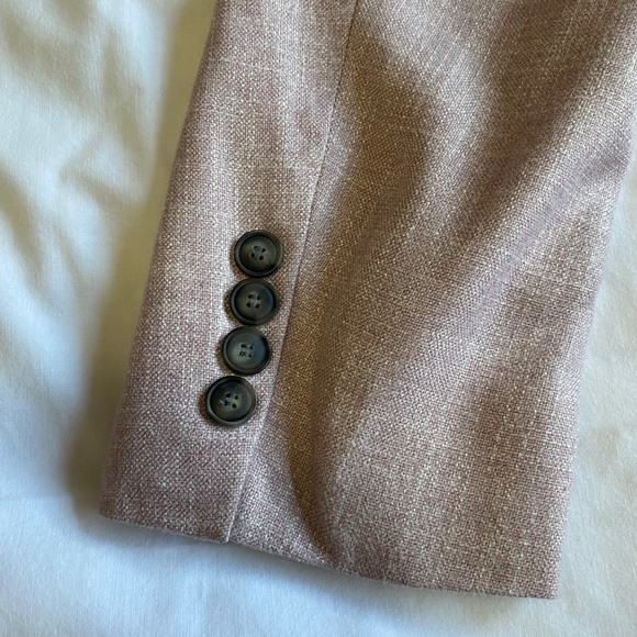 EMPORIO ARMANI G Line Light Pink Lavender Blazer EU 50 Viscose Old Money Wedding - Picture 9 of 16